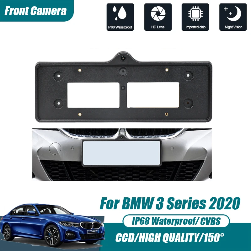 

Car Front View Parking CCD Night Vision LOGO Camera 150° Waterproof CVBS HD AHD For BMW 3 Series 2020 Front Camera 80mA DC12V