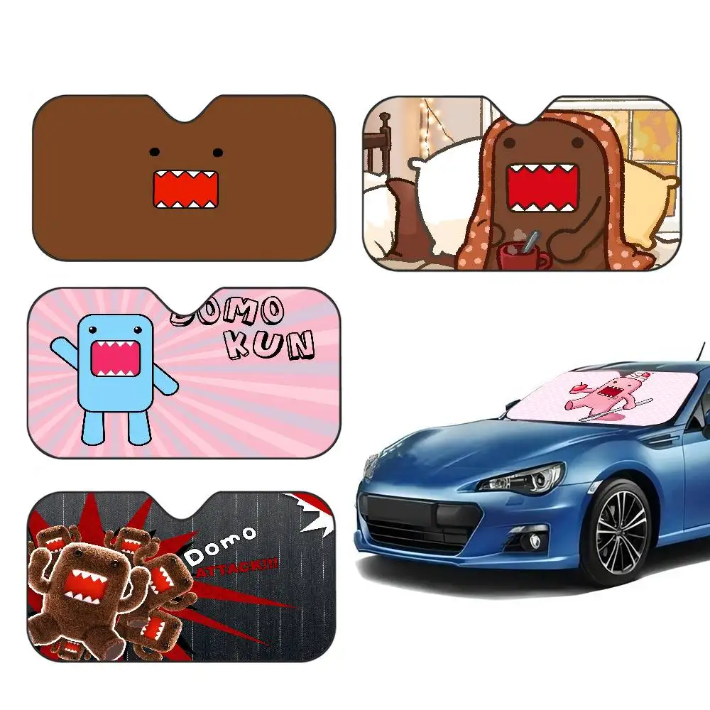 Cartoon D-Domo K-Kun Car Solar Protection Heated Windshield Sunshade Car Window Windscreen Cover Sun Shade Auto Sun Visor