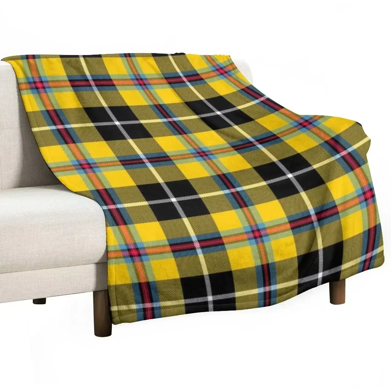 Cornish Tartan Throw Blanket Compact Warm Blanket for Car Road Trip