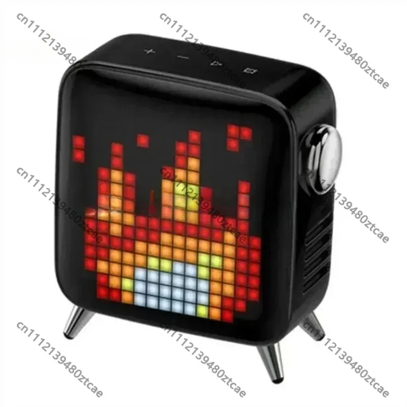 Smart Wireless Speaker, Weather Alarm Clock, Mobile App Control, Bluetooth Audio Speaker with LED Display for Home Use