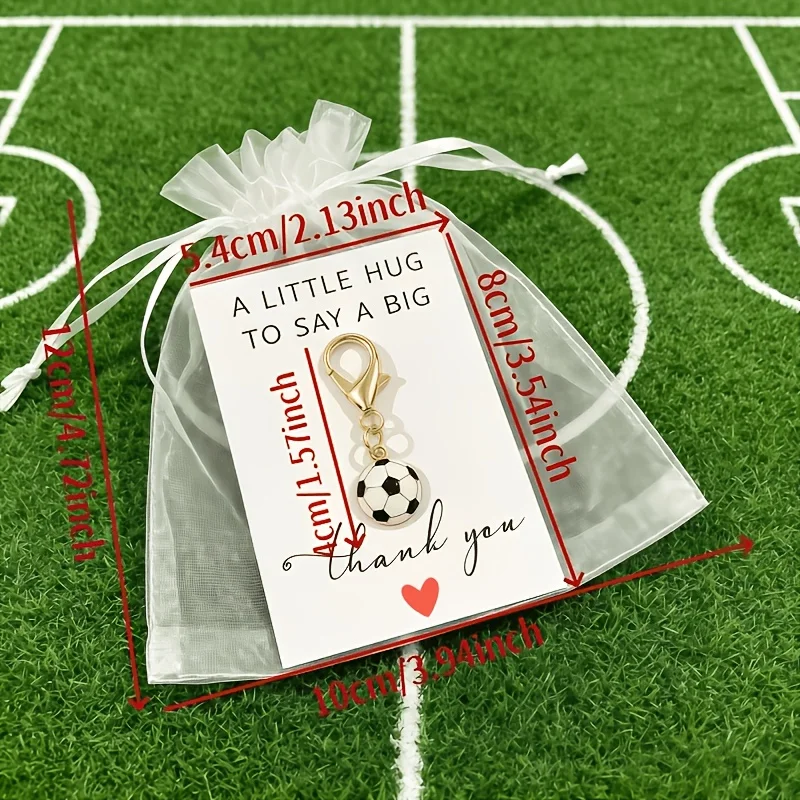 45-piece soccer keychain set, perfect for team gifts, party favors, and soccer clubs