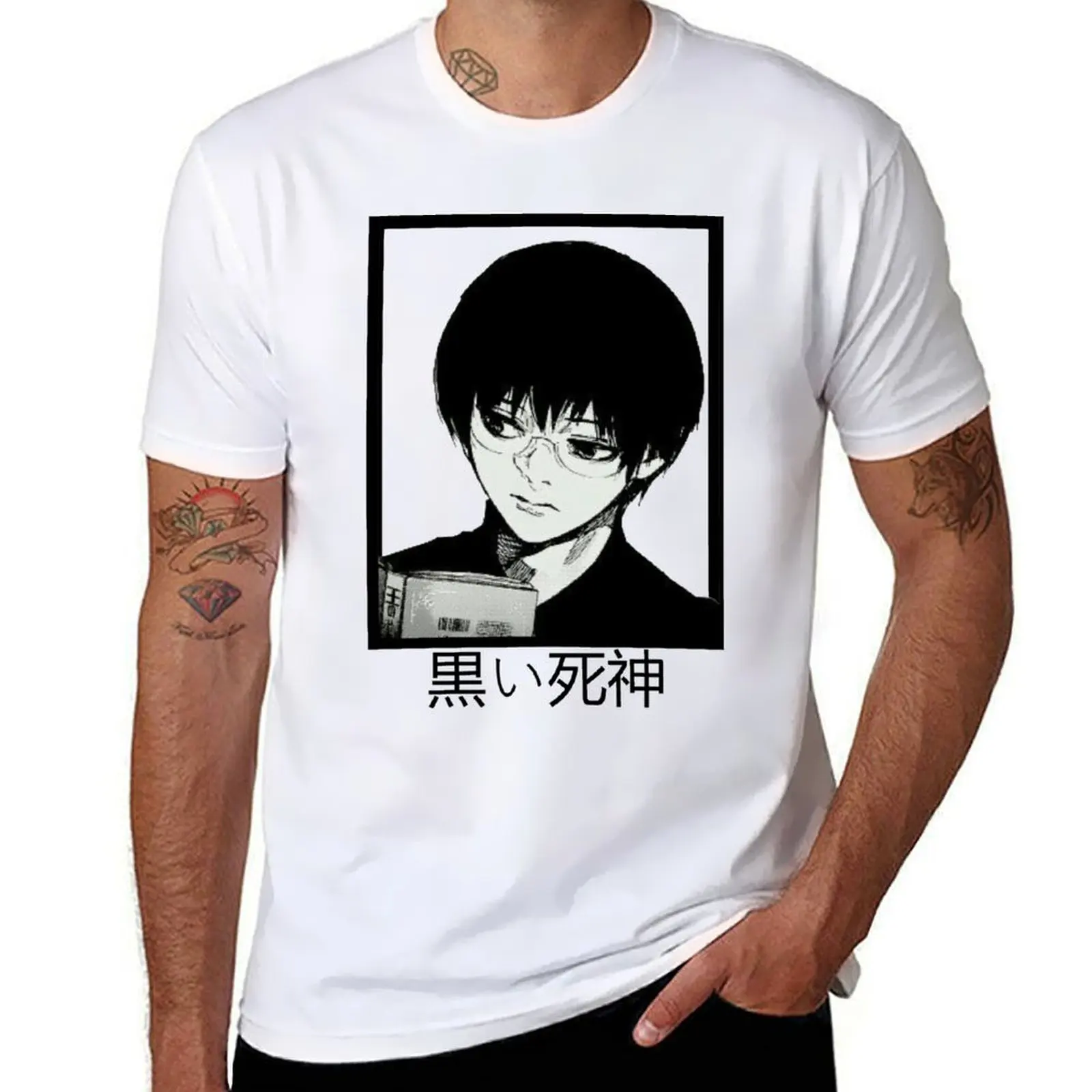 

KANEKI Hoodie T-Shirt t shirt men 100% cotton luxury brand funny t shirts dark humor T-Shirt