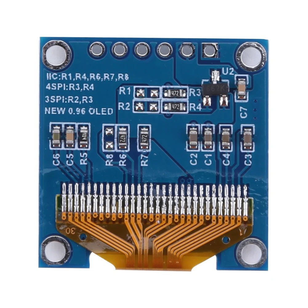 Moudlue หน้าจอ OLED ขนาด0.96นิ้วความละเอียด128X64 3.3-5โวลต์6พินหน้าจอ OLED ความละเอียด LCD iic/spi โมดูลแสดงผลไดรเวอร์ SSD1315