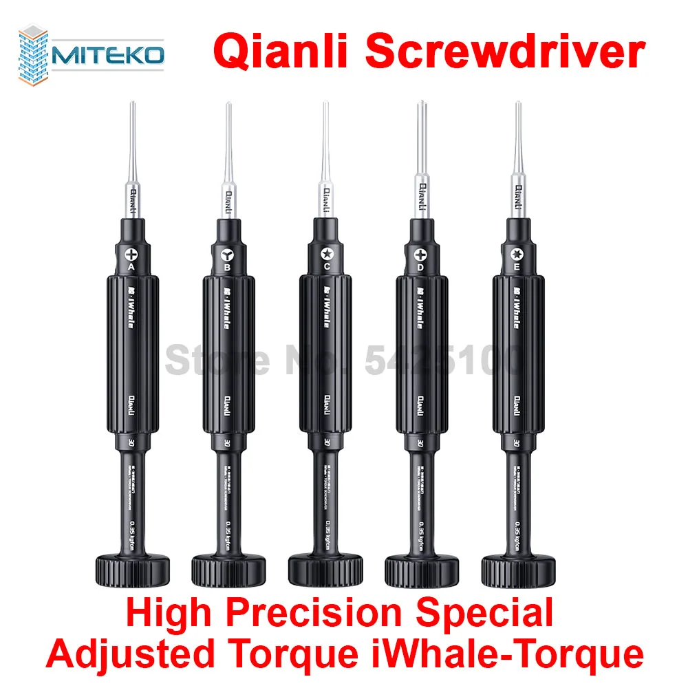 QIANLI iWhale Multifunction Screwdriver for Phone Tablet Disassembly Maintenance Aluminum Alloy Motherboard Opening Screwdriver