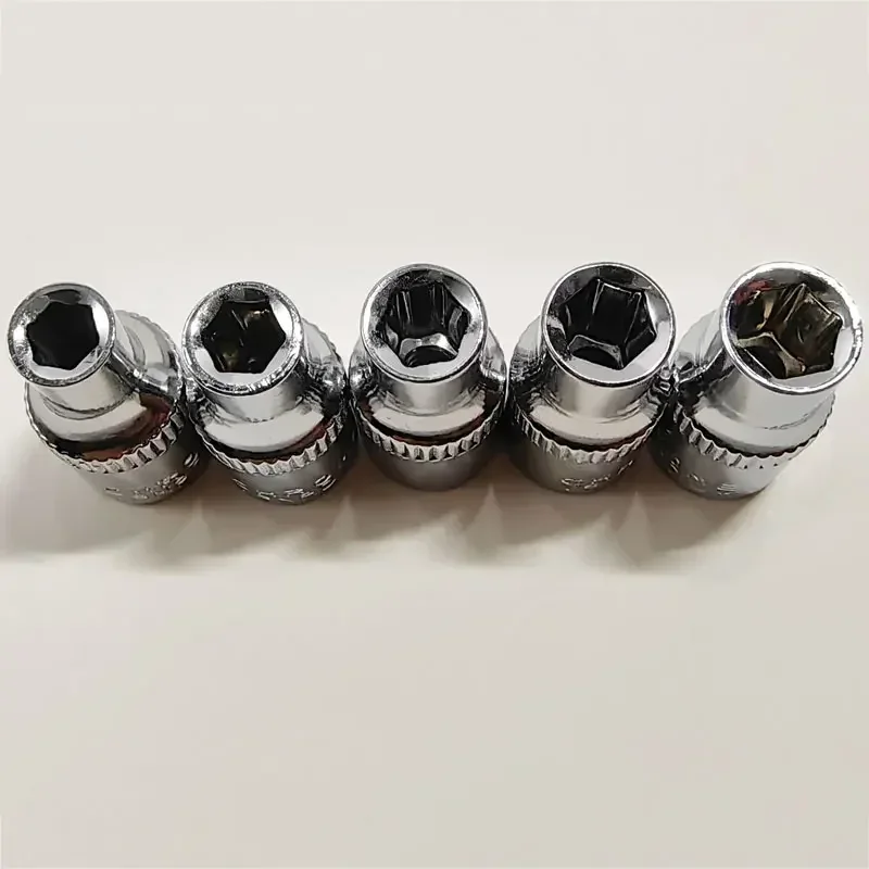 Imagem -02 - Hex Conjunto de Soquete Adaptador Aço Cromo-vanádio Chave de Soquete Profunda Cabeça Manga para Chave Catraca Reparação Automática Ferramenta Manual 1pc