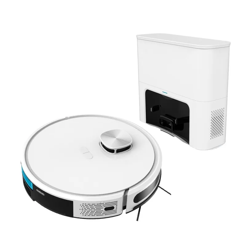 Intelligent Household Robot Vacuum Cleaner with Sweeping & Mopping Functions Self-Emptying Dustbin 3200mAh Battery