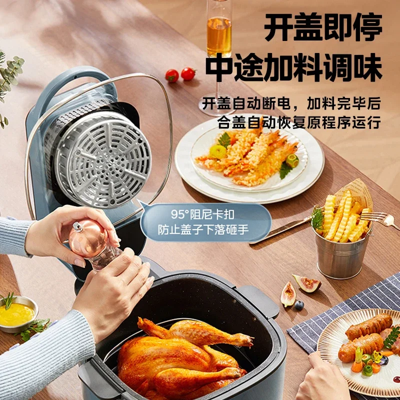 Household visual air fryer large capacity multi-function oven two in one machine