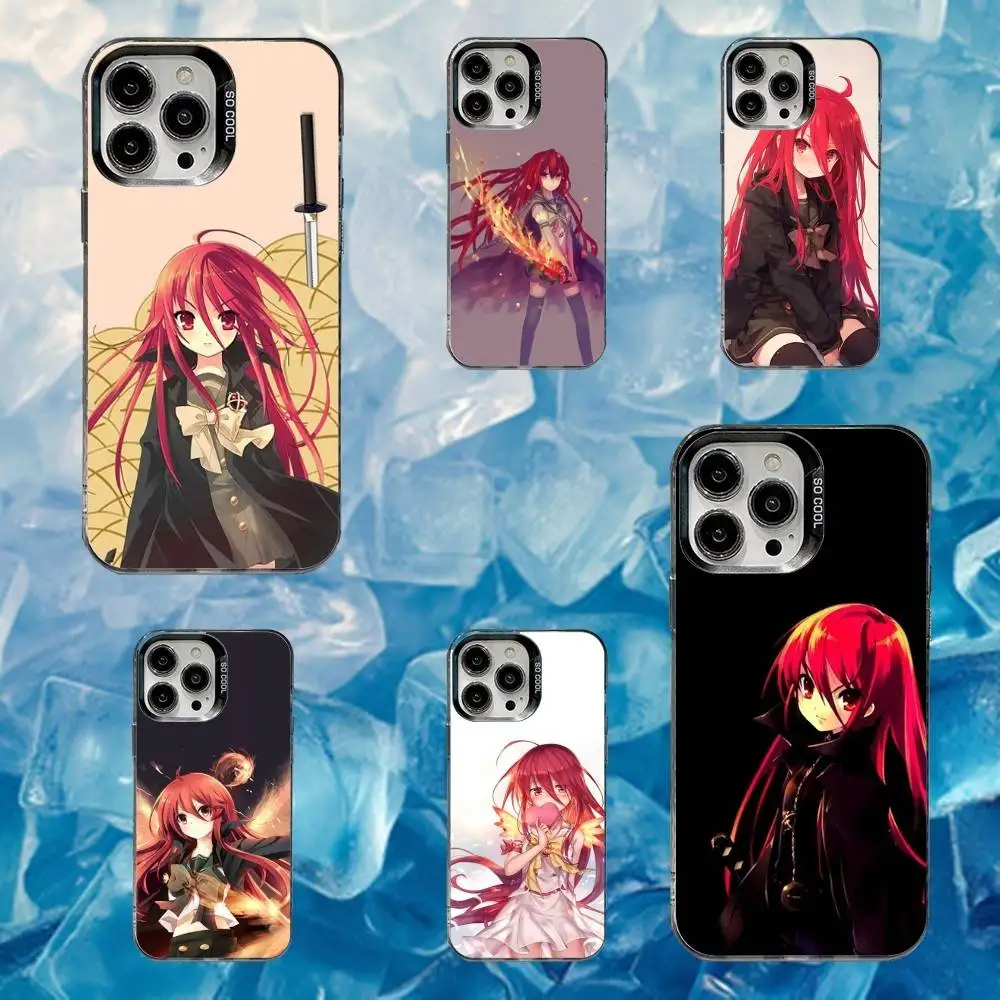 

S-Shakugan No Shana Anime Phone Case For iPhone 16,15,14,13,12,11,Mini,Pro,SE,MAX White Matte Shockproof Cover
