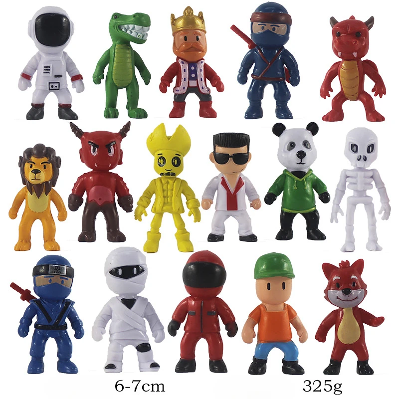 8-16Pcs Set Stumble Guys Action Figure Kawaii Anime PVC Game Model Figurine Multiplayer Type Collection Kid Birthday Gift Toy