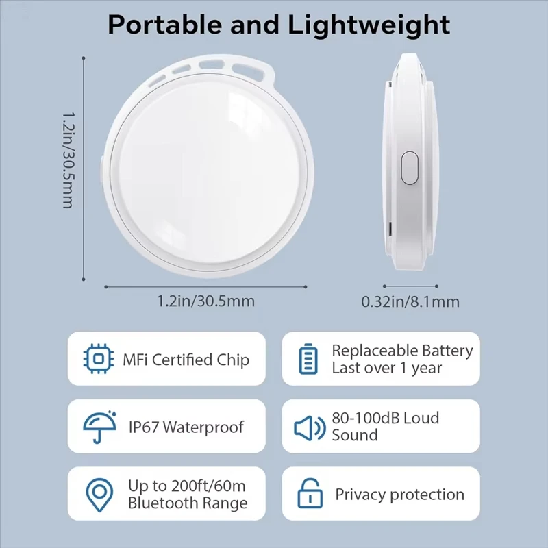 Мини-GPS трекер, 2 упаковки, трекеры для смарт-тегов, детская сумка для домашних животных, велосипедная сумка, поиск потерь, бирка для системы IOS, Air Tag, универсальная для Androiduser