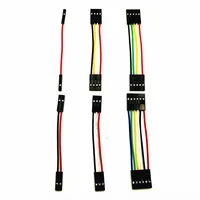 Câble Dupont pour planche à pain de 5cm, 10 pièces, pour ligne Arduino 2.54mm mâle femelle, fil de raccordement Dupont 26awg, connecteur électronique à monter soi-même 4