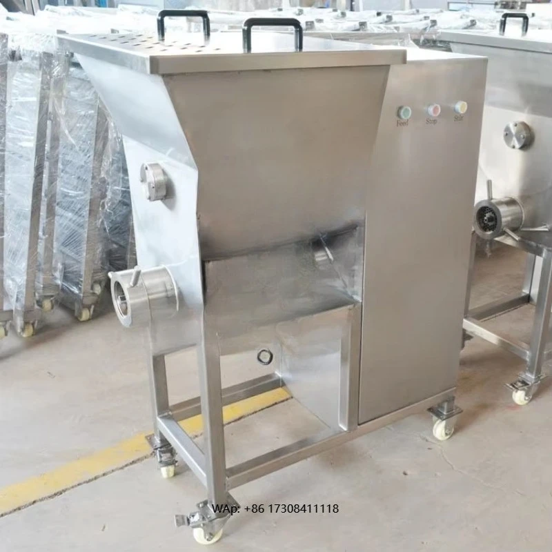 Commercial Industrial High Efficiency Sausage Stuffing Machine Meatballs Dumplings Wonton Filling Grinder Blender Machinery