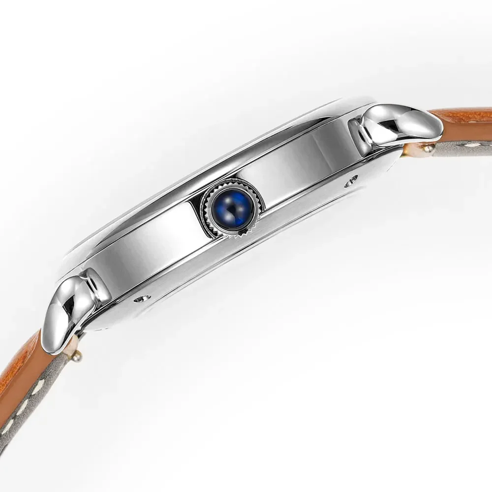 Huasuo luxo turquesa dail relógio masculino movimento mecânico automático gaivota2892 316l aço inoxidável eta2892 5bar à prova dwaterproof água