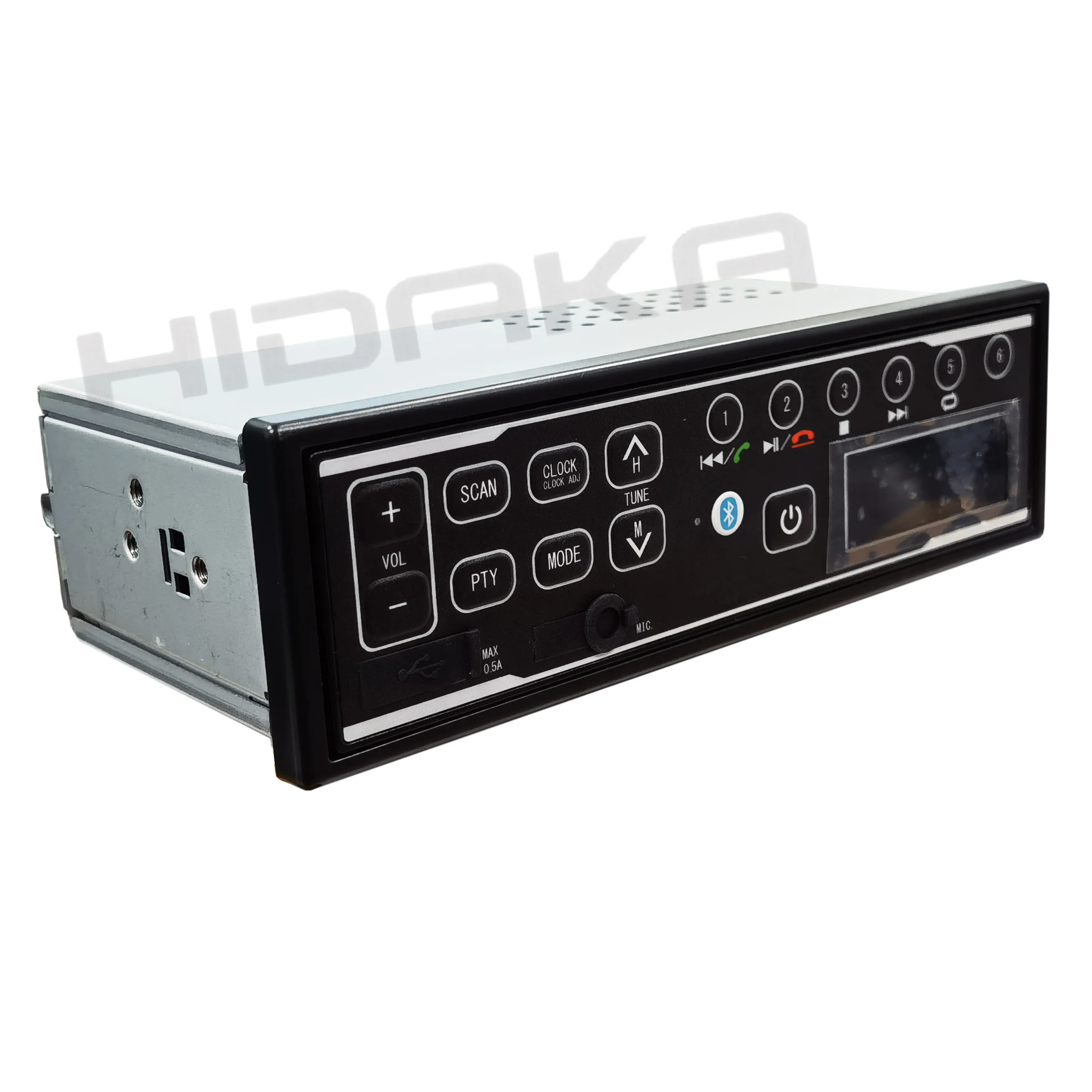 Imagem -04 - Auto-rádio Bluetooth bt 12v 24v Dab Mais 1din com Usb Aux para Escavadeira M505