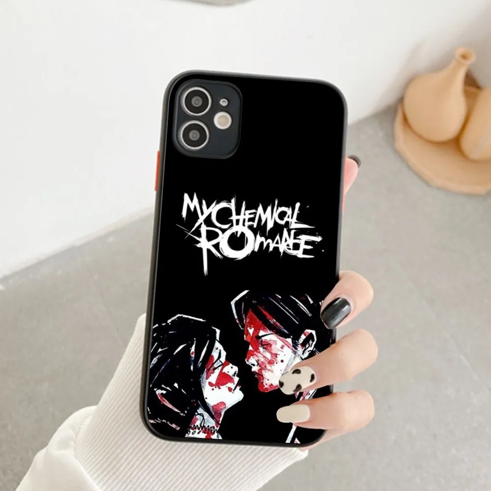 My Chemical Romance band Phone Case for iPhone 14 11 12 13 Mini Pro Max 8 7 Plus X XR XS MAX Translucent Matte Cover