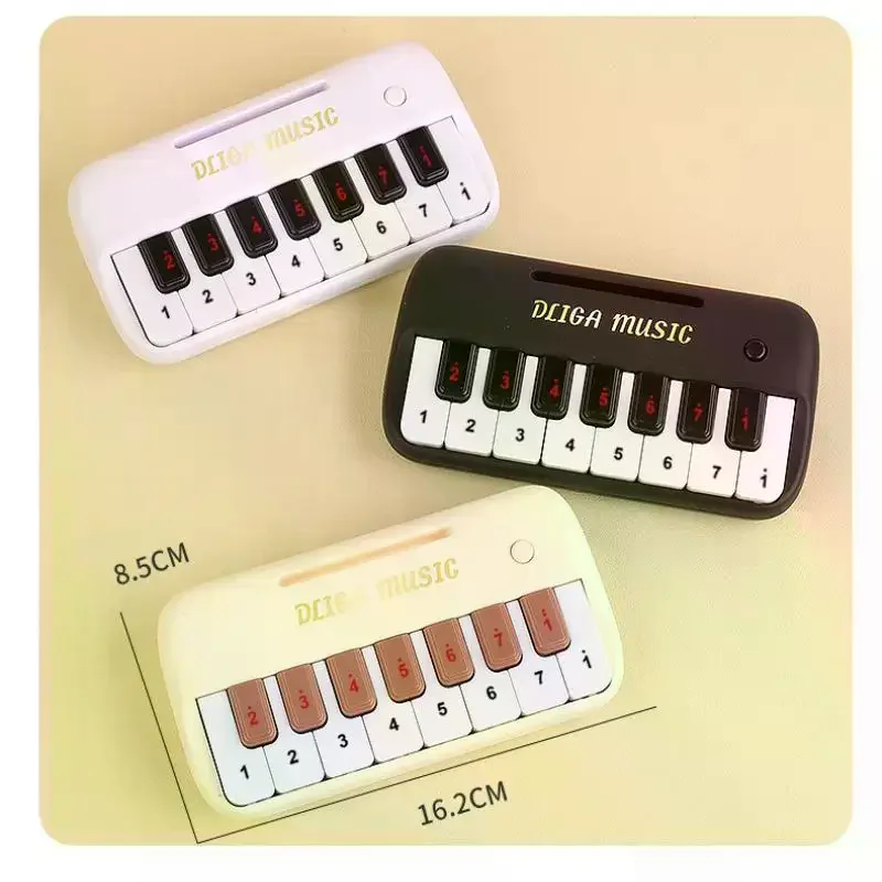 1 set educatief speelgoed voor kinderen geschenken draagbaar 15-toetsen digitaal toetsenbord mini elektronische piano kinderen muziekinstrument