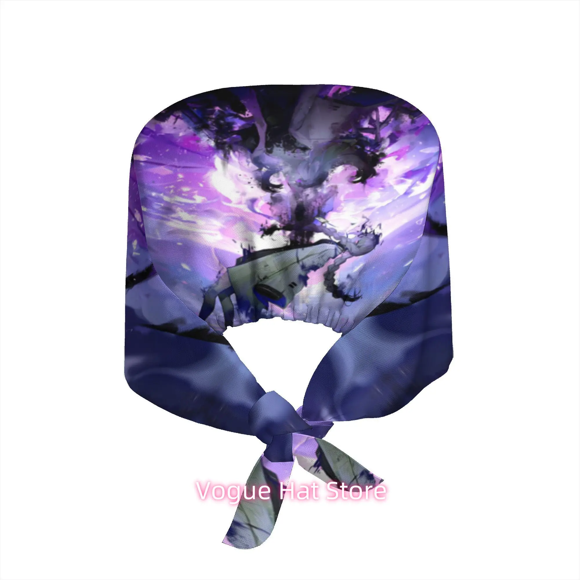 1pc Work Hat Fantasy Purple Blue Abstract Anime Art Dramatic Surreal Style Wall Decor Home Interior Gift Lightweight P