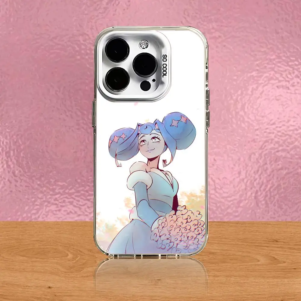 حافظة هاتف K-Knights of G-GuinevereS لهاتف iPhone 17,16,15,14,13,12,11,Pro,Max,Plus,Air,Mini,SE4 غطاء أبيض غير لامع مقاوم للصدمات