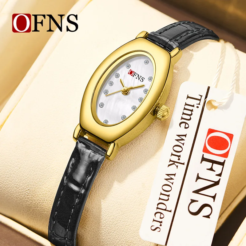 OFNS 1580 Advanced Women's Quartz Watch Belt Model 3ATM Waterproof, Compact, Lightweight Business and Leisure Watch for Women