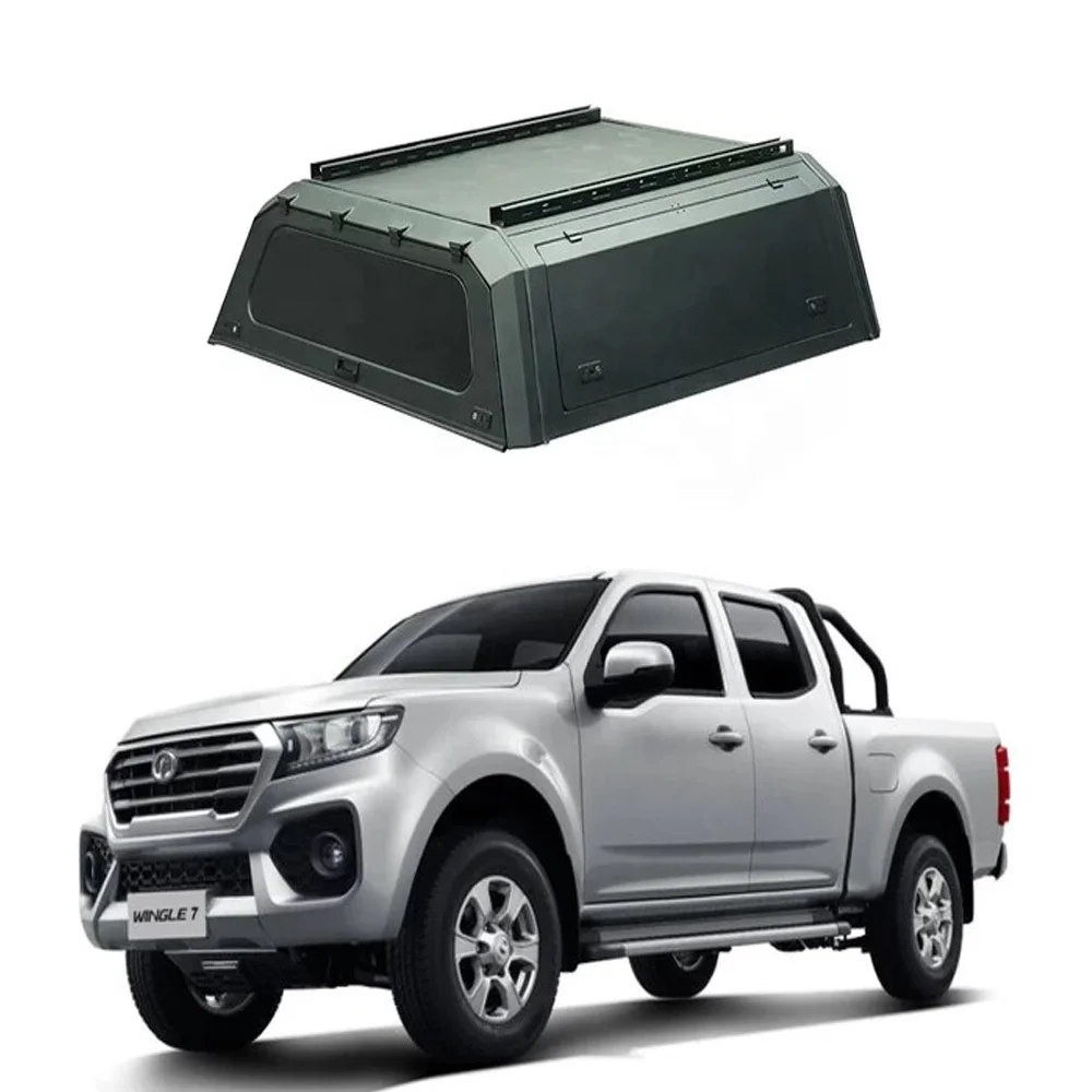 

4x4 Truck Alu Cab Canopy Camper Pickup Chevrolet Silverado Canopy with Ladder for Wingle-7