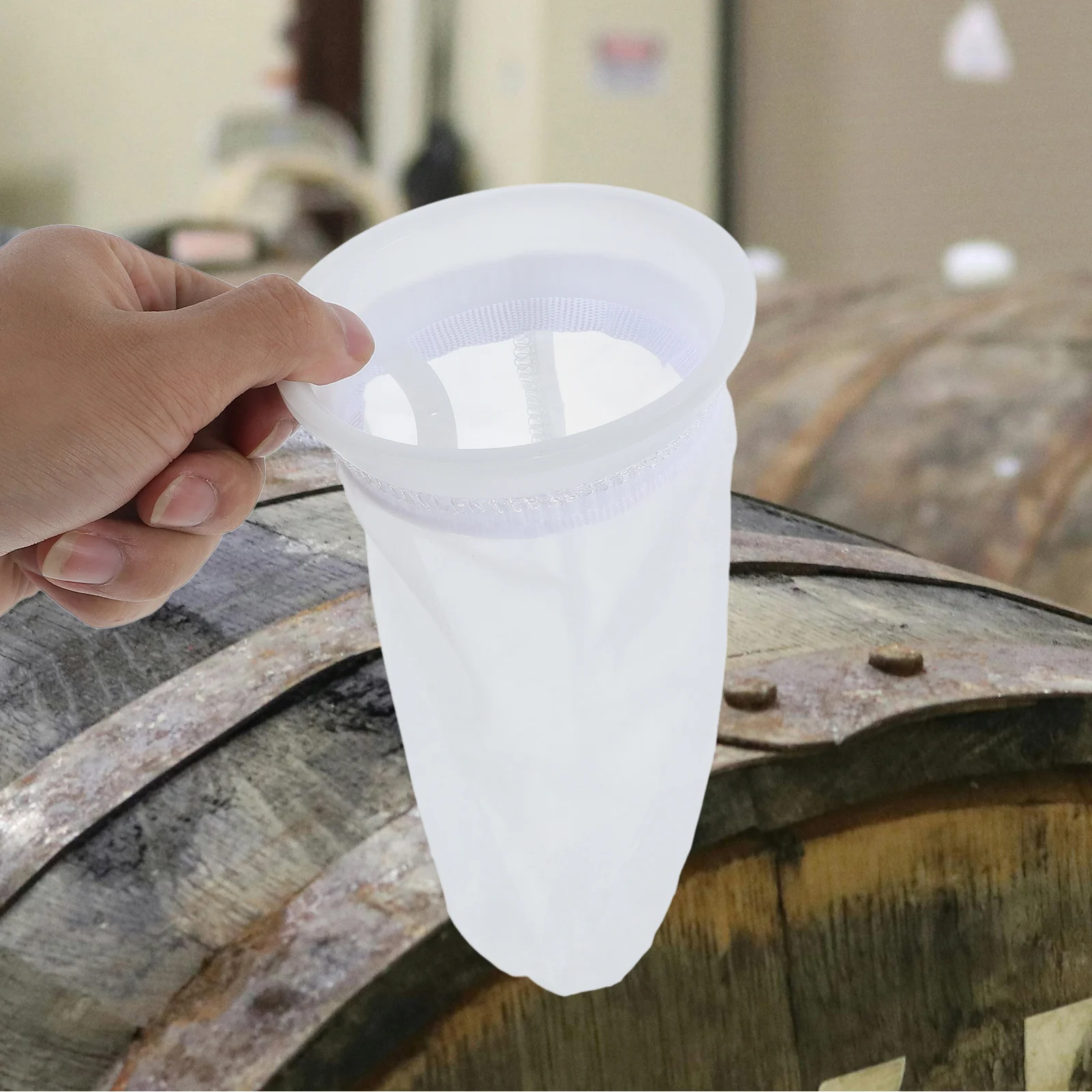 

High Efficiency Nylon Filter Bag For Ibc Tote Water Tank Fish Tank Rainwater Barrel Lid Screen Durable Reusable Mesh Cover