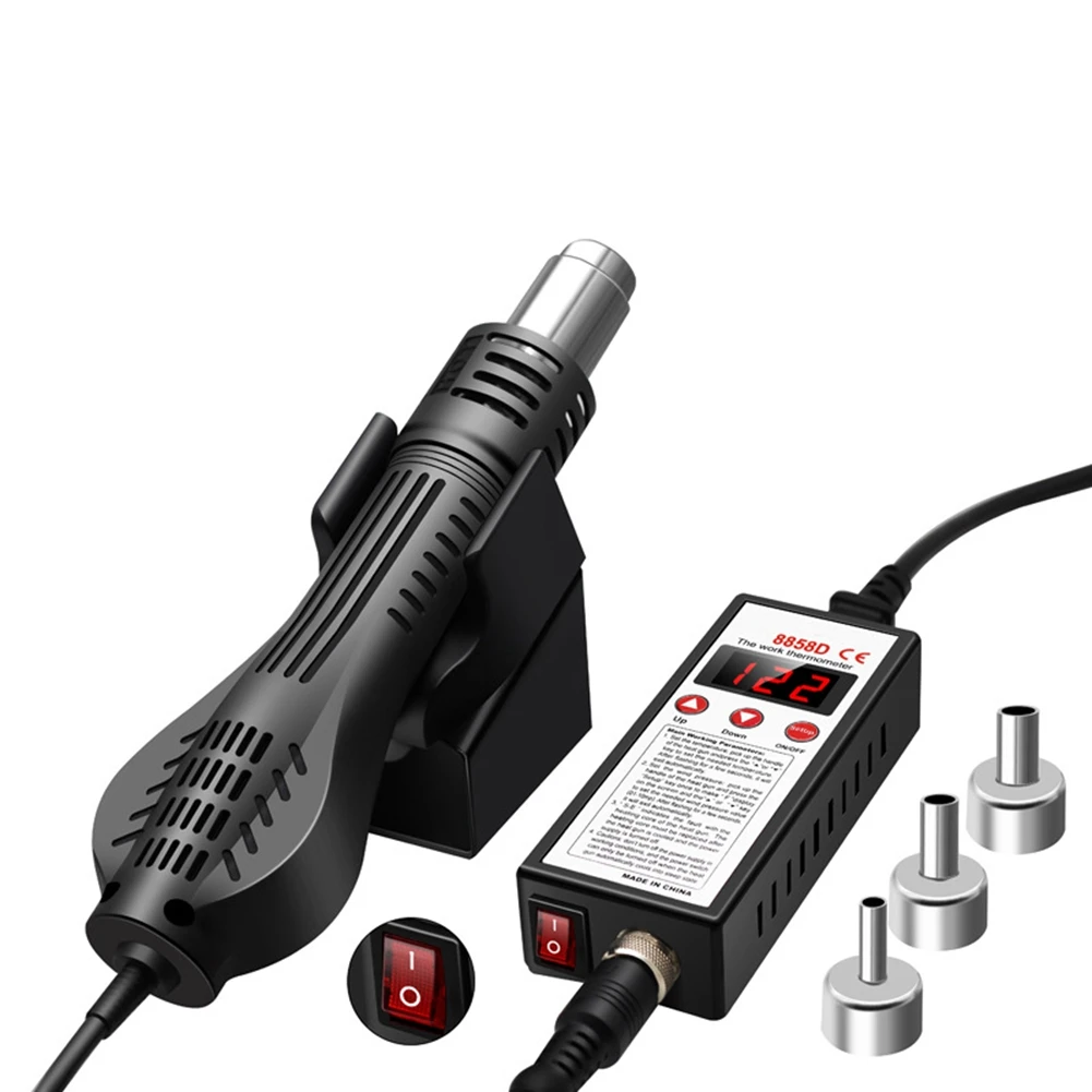 

AB46-Micro Rework Soldering Station Hot Air Desoldering Station For Soldering 700W Heat Gun Welding Repair Tools EU Plug