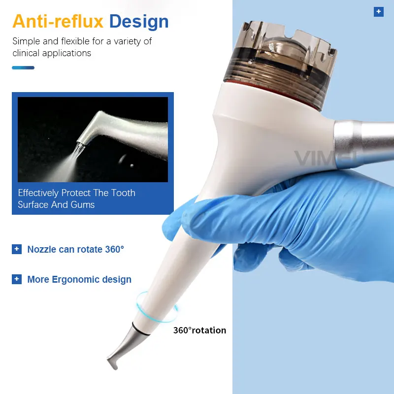 

AP40 Air Prophy система 360 вращения полировка портативный стоматологический инструмент пескоструйная обработка для отбеливания зубов очистка воздух и воды полировщик струйный