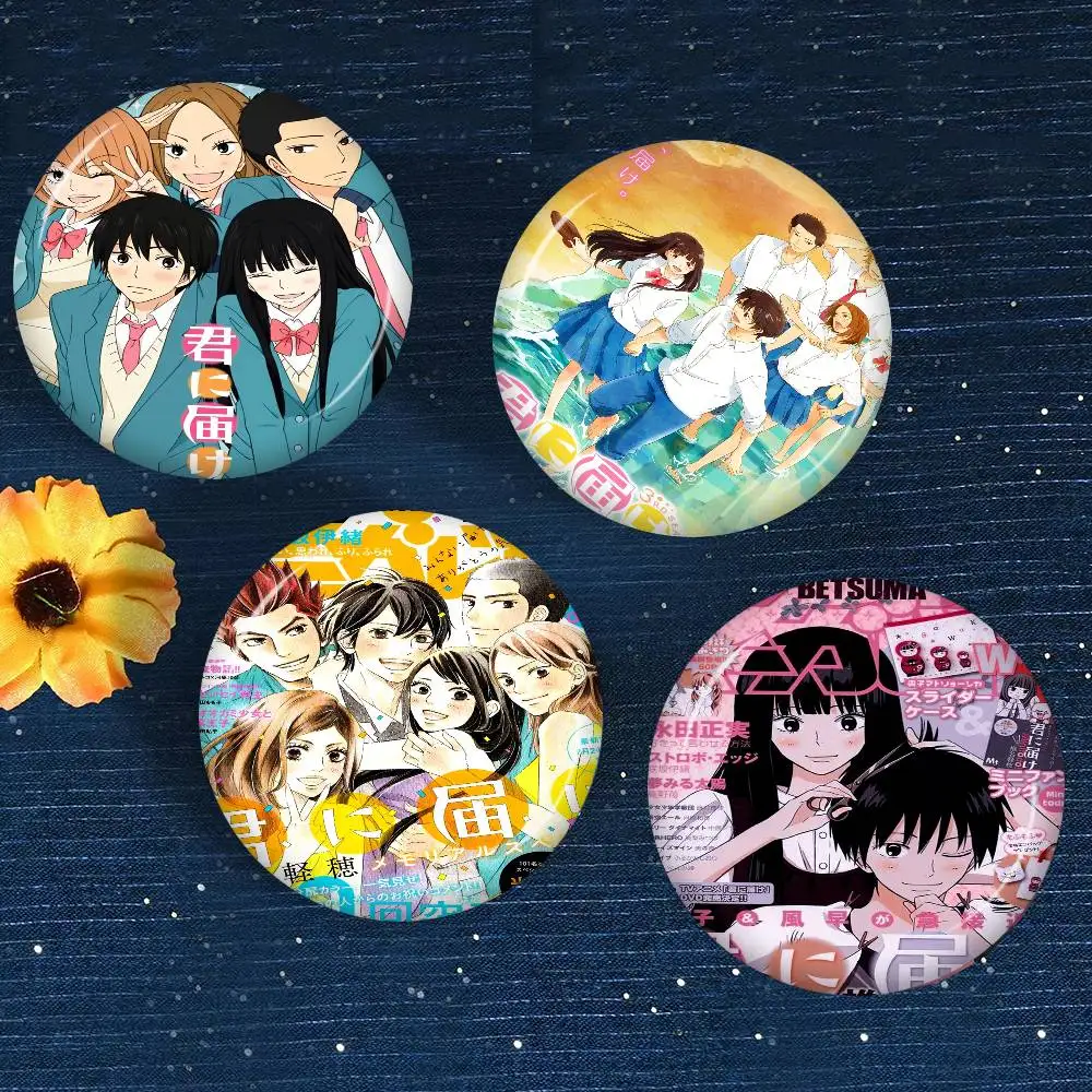 K-Kimi Ni Todoke From Me To You Pin de metal personalizado con personaje de anime, broche retro, insignia de dibujos animados para cuello, regalo de joyería para fans