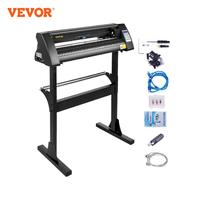 VEVOR 28 Inch Vinyl Cutter Plotter Sign Cutting Machine Software 3 Blades Signmaster Software LCD Black Manual Positioning
