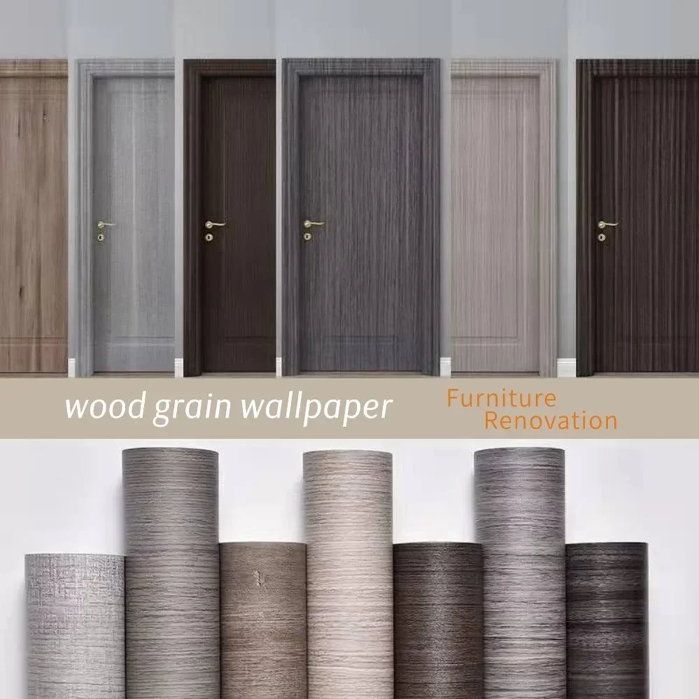 

90 Width Wood Grain Door Stickers for Wardrobe Cupboard Table Closet Furniture Waterproof PVC Self Adhesive Wallpaper Home Decor