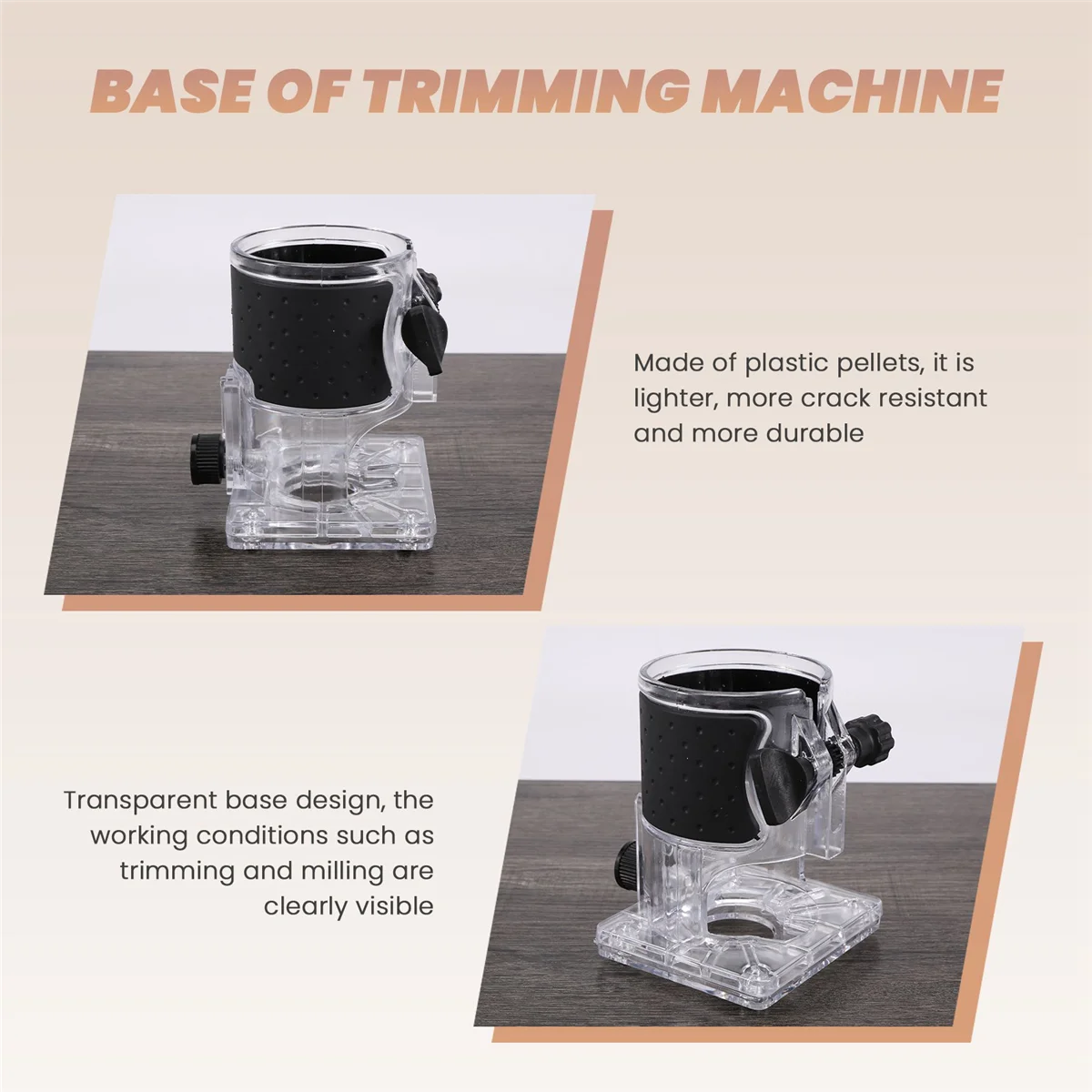 Trimmer Machine Base Woodworking Cutter Electric Trimmer Machine Base Power Tool Accessories Plunge Router Base