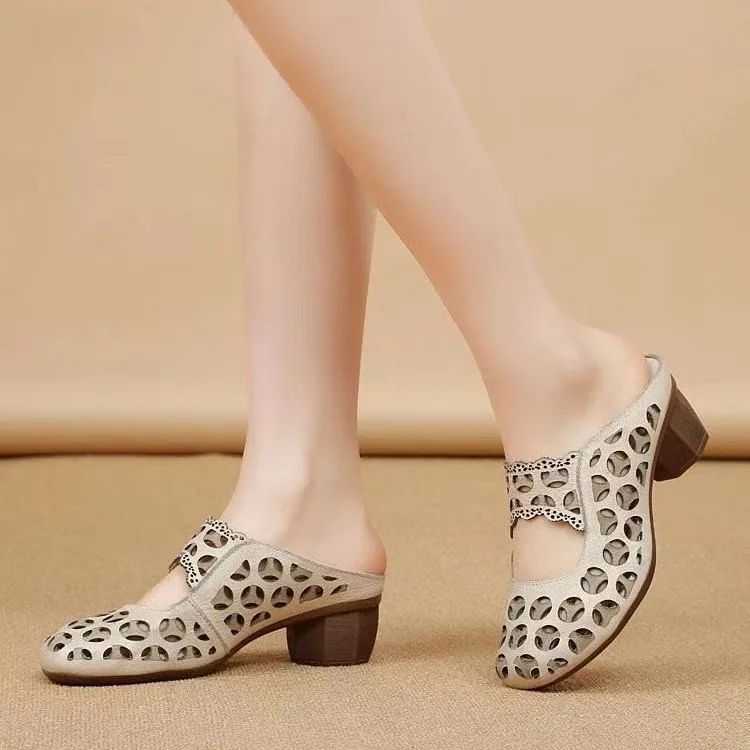 Shoes Low Fabric Hoof Heels PU Basic Rome Rubber Low Shoes Rubber Basic Rome Fabric Hoof Heels