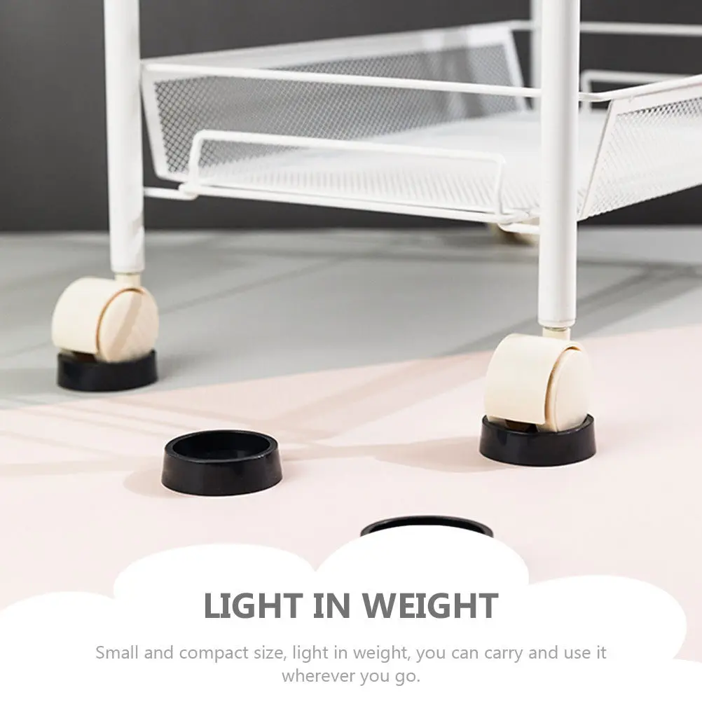 2Pcs Anti-Skid Caster Cups Exquisite Workmanship Furniture Leg Caps Chair Feet Covers Keep Legs from Moisture Damage Indoor Use