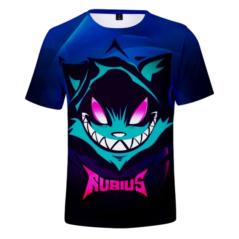 3D print 2021 Rubius Z spring summer preppy men/women T-shirt streetwear kawaii streetwear style tshirt street clothes