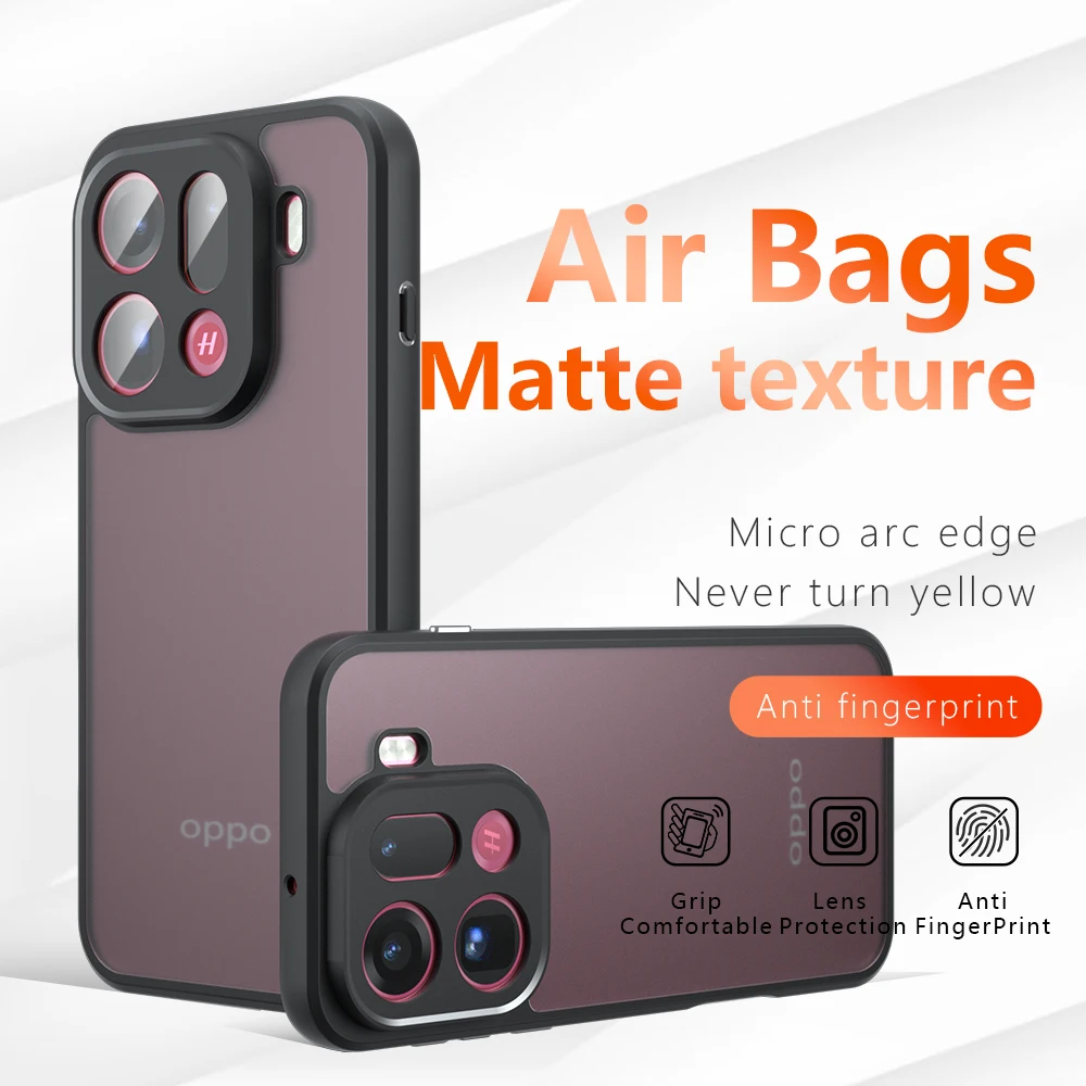 Skin Sensation Airbag Anti Drop Case Cover for Oppo Find X9 Pro Mircropyle Back Case Cover Oppo Find X8 Ultra Funda Oppo Find X9