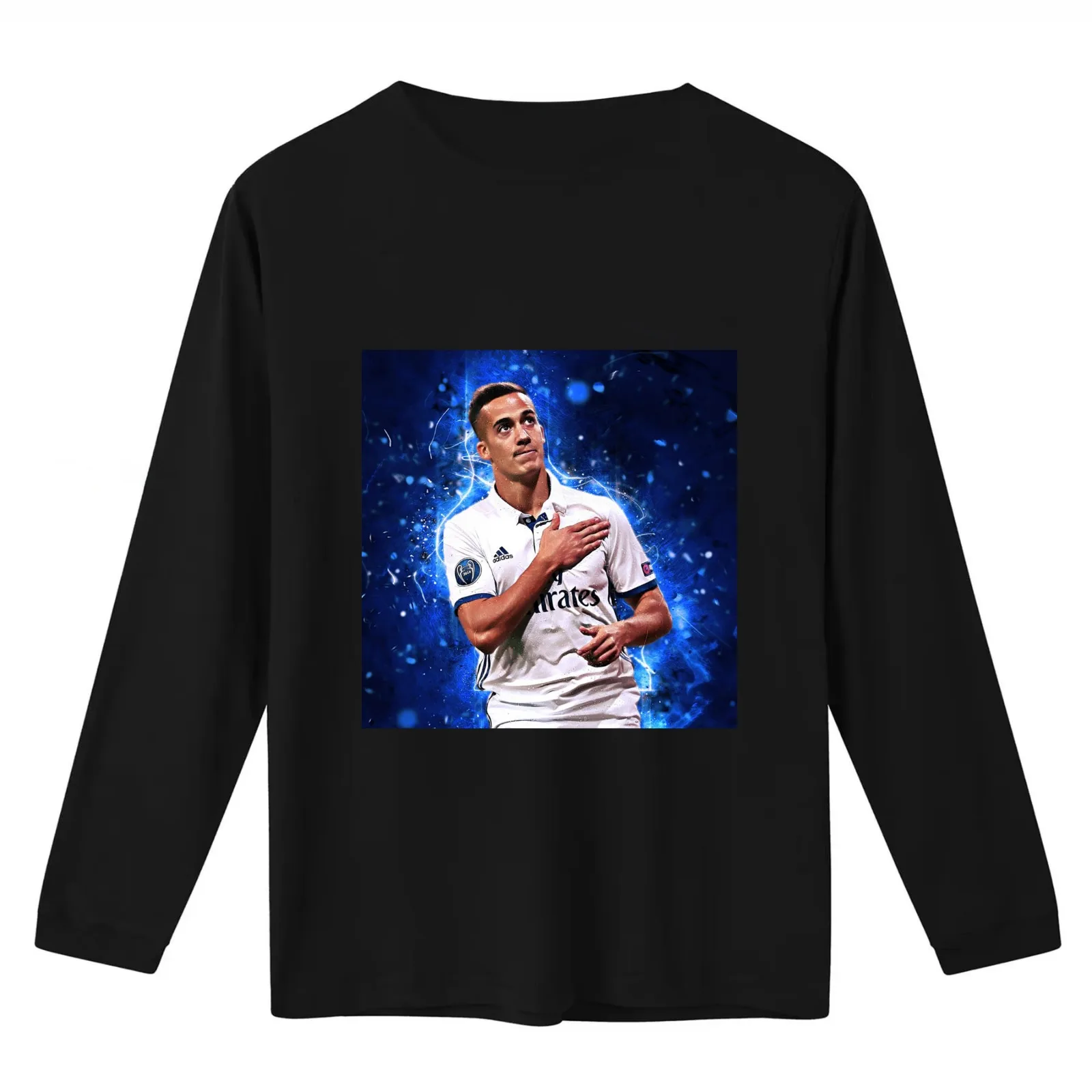 Lucas Vazquez T-Shirt Summer Casual Cotton Tee Oversized Streetwear Tops Vintage Graphic Print Loose Fit Short Sleeve