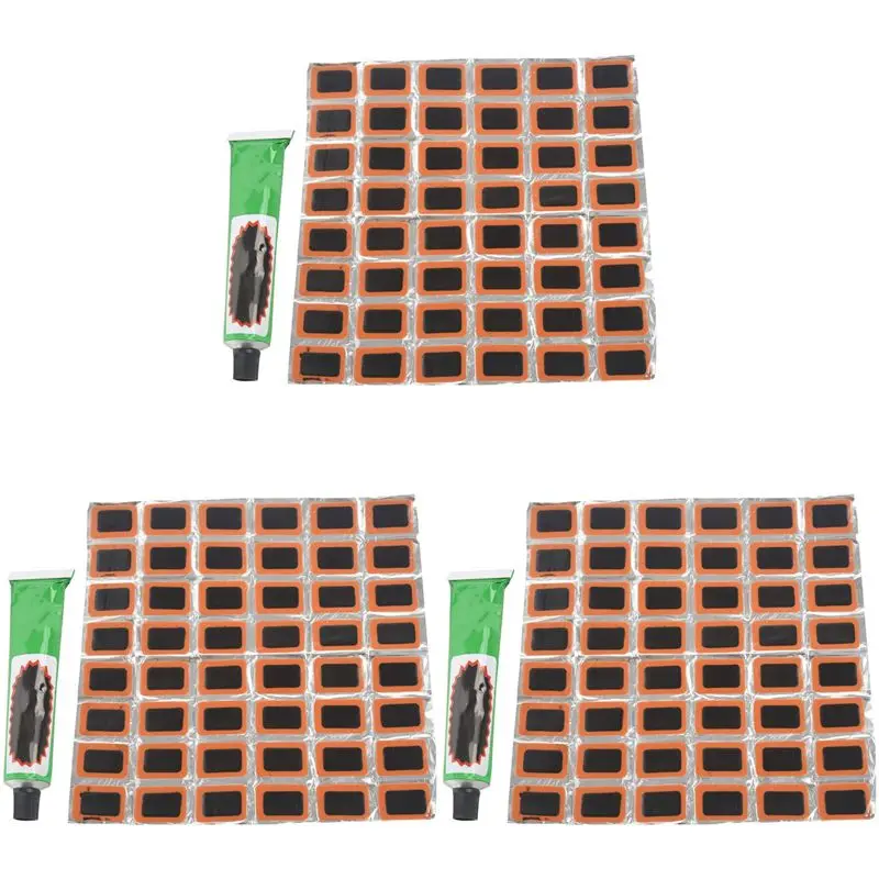 NALFI-144 Pièces de patchs ovales noirs en caoutchouc pour réparation de pneus de vélo sans chambre à air