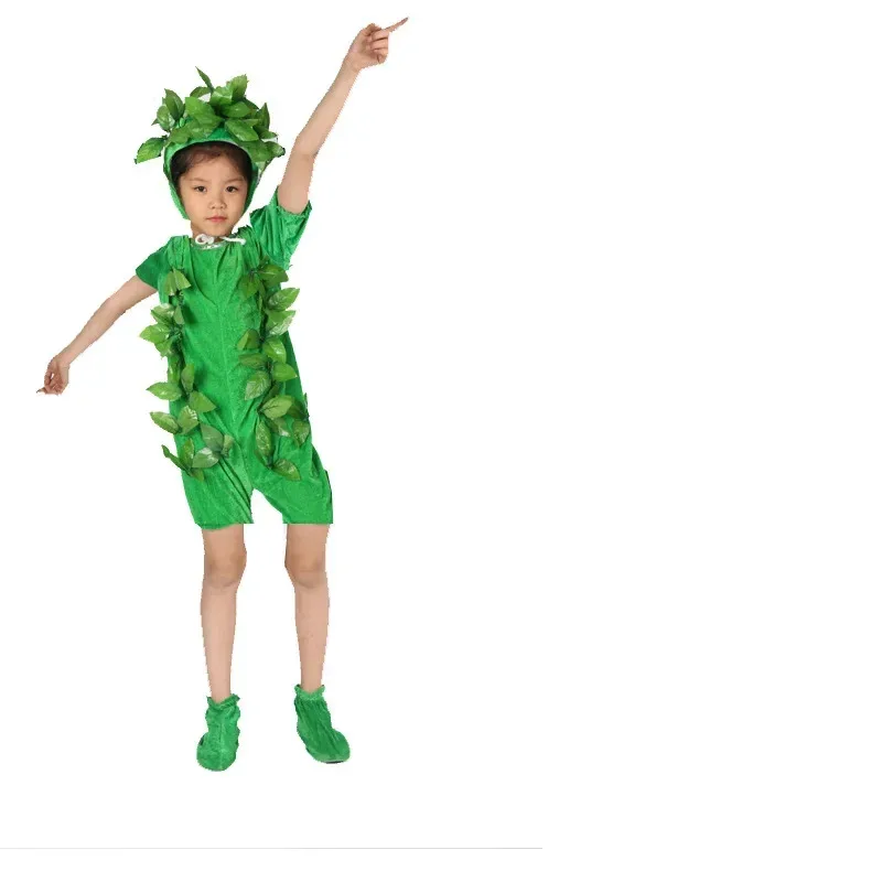 حماية البيئة للأطفال شجرة صغيرة كبيرة التمثيل زي الزهور والأشجار النمذجة العشب مرحلة الدراما الدعائم يوم الأطفال