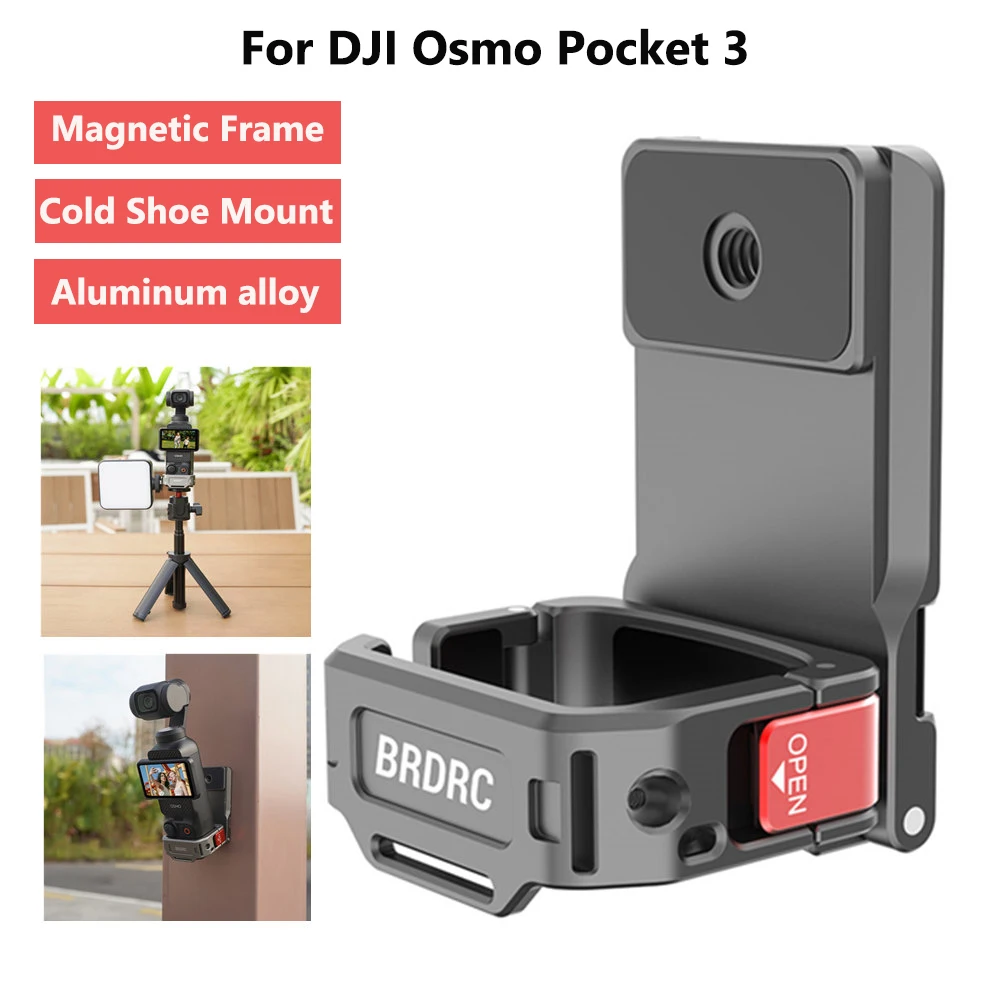

Magnetic Adapter Mount for DJI Osmo Pocket 3 Camera POV Holder Expansion Bracket Desktop Mount Base Video Shooting Accessorises
