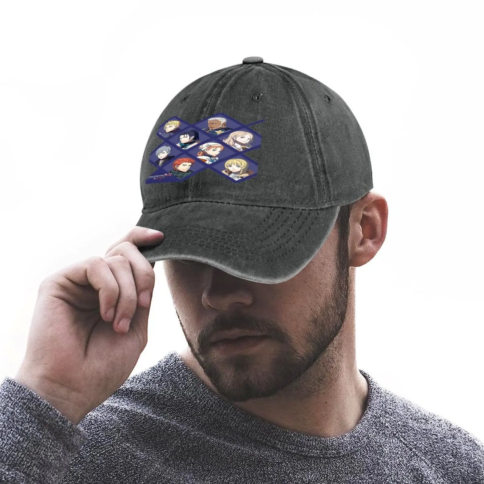 Unisex Fire Emblem Trucker Cap, Three Houses Pattern Printing, Casual Outdoor Sport Chapéus, Chapéu protetor solar ajustável, alta qualidade