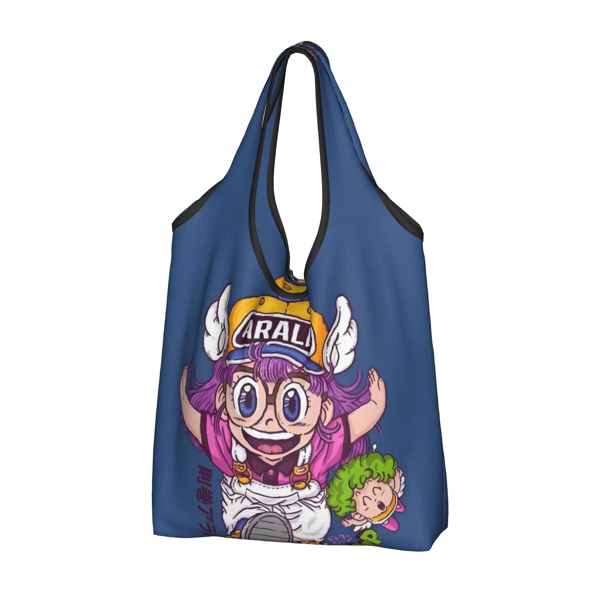 Fashion Print Arale Norimaki Dr Slump  Shopping Tote Bag Portable Shoulder Shopper Anime Cartoon Handbag