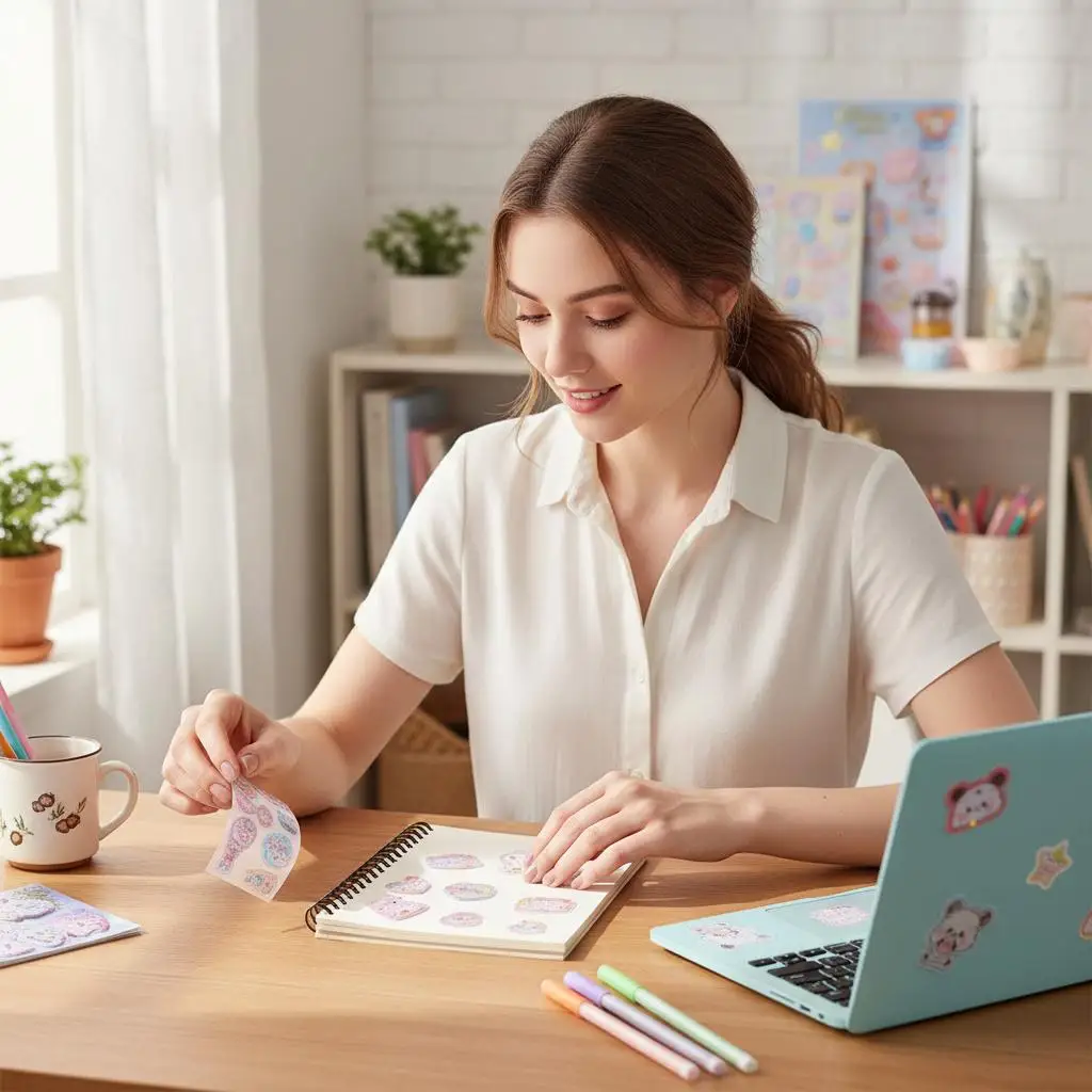 Adesivos dinâmicos dos desenhos animados 3d tridimensional transparente cristal adesivo bonito menina scrapbooking papelaria