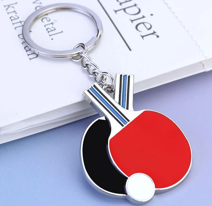 Table tennis Key Ring Sports Ping Pong Keyring Keychain Table Tennis Racket