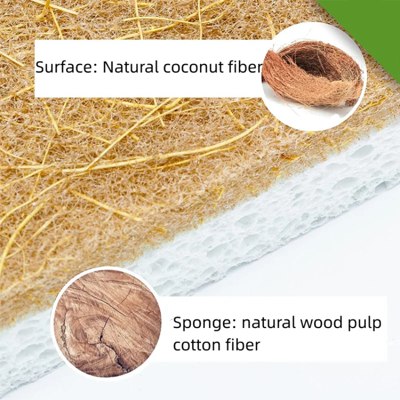 Cleaning Brush Cleaning Products For Home Microfiber Kitchen Eco Friendly Sponge Cleaning Brushes Coconut Palm Material Best