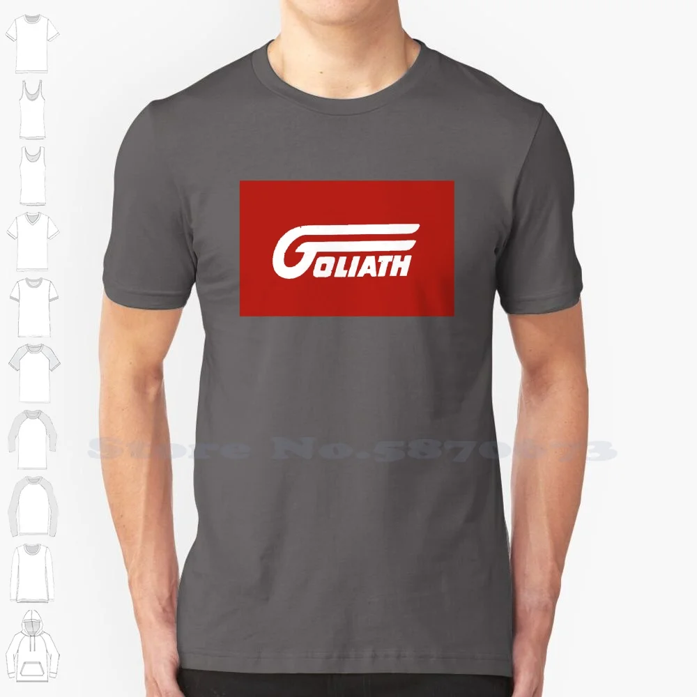 Goliath Logo Casual Streetwear Print Logo T-shirt Graphic 100% Cotton Tee