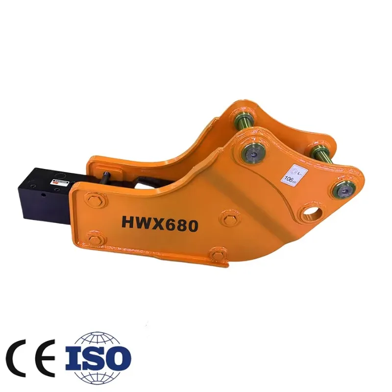 Potente martello idraulico a banana per terne