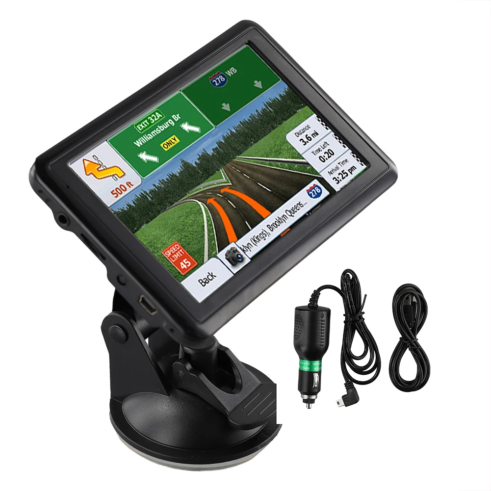 

2024 New 5 Inch GPS Navigator Device 8GB+ 128MB Car Truck Navigation For United Kingdom Map GPS Navigators Car Accessories