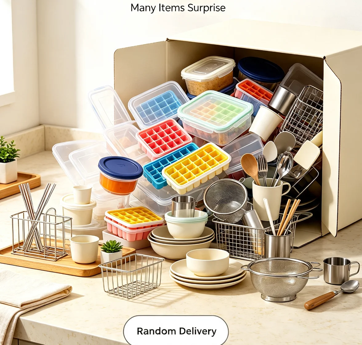 Food Storage Boxes - Kotak Kejutan Dapur Rumah Tangga, Pengiriman
