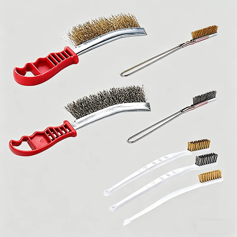 

Multi Functional Industrial Copper Wire Steel Wire Cleaning Brush Mini Brushing Brush Knife Brush Rust Removal Seam Removal