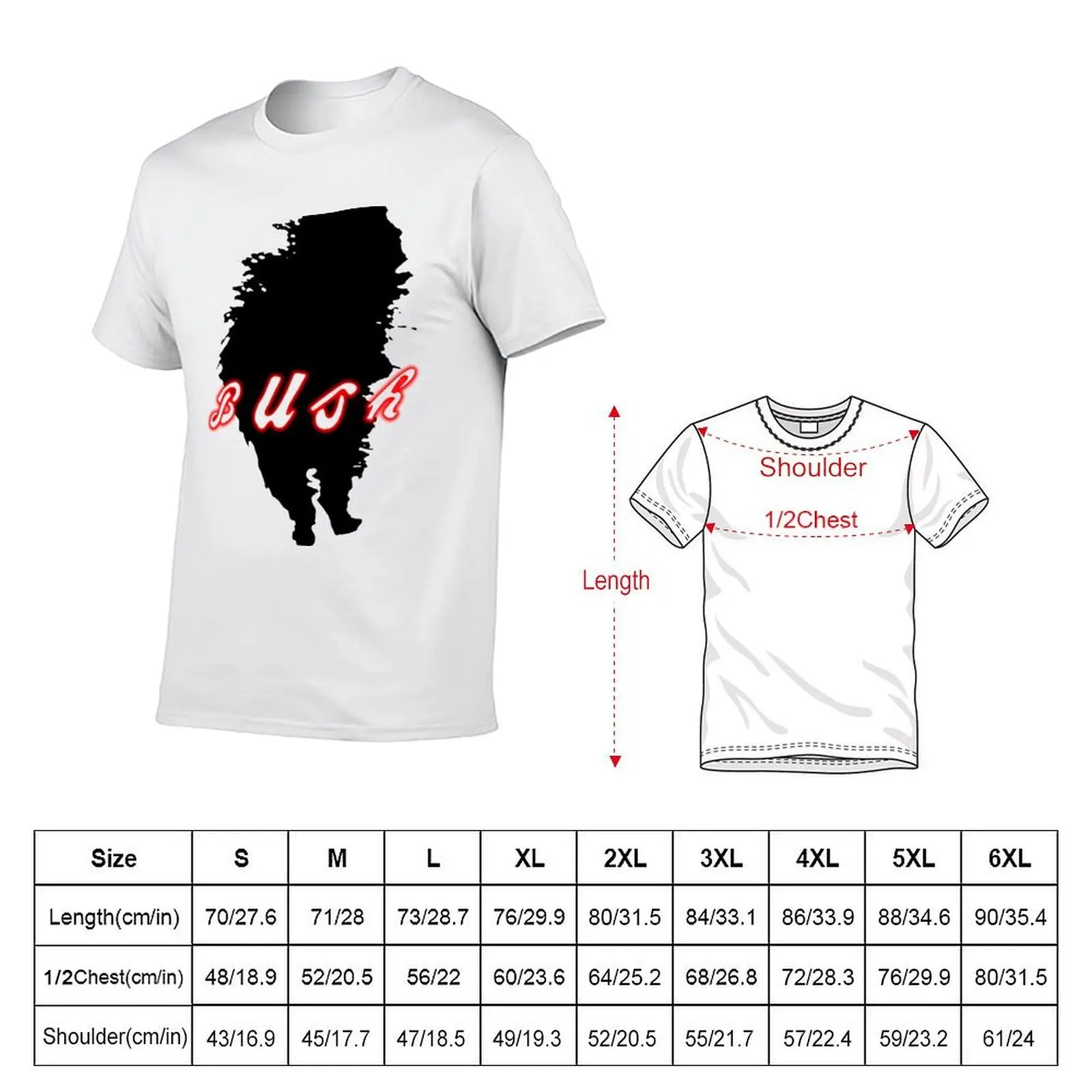 1995 Bush Vintage Machinehead Era The Screaming T-Shirt Casual Simple Design Short Sleeve Shirt
